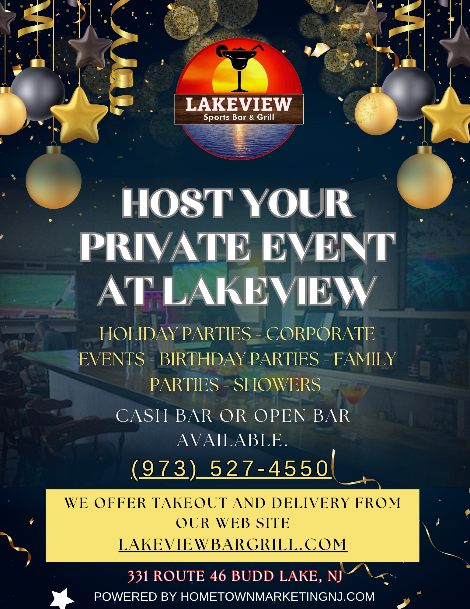 Lakeview Private Events HOLIDAY party 2023 revised